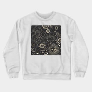 A sketch of the Solar System Crewneck Sweatshirt